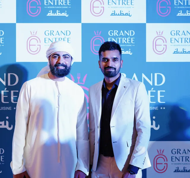 Abhijith at the Grand Entrée inauguration in Dubai